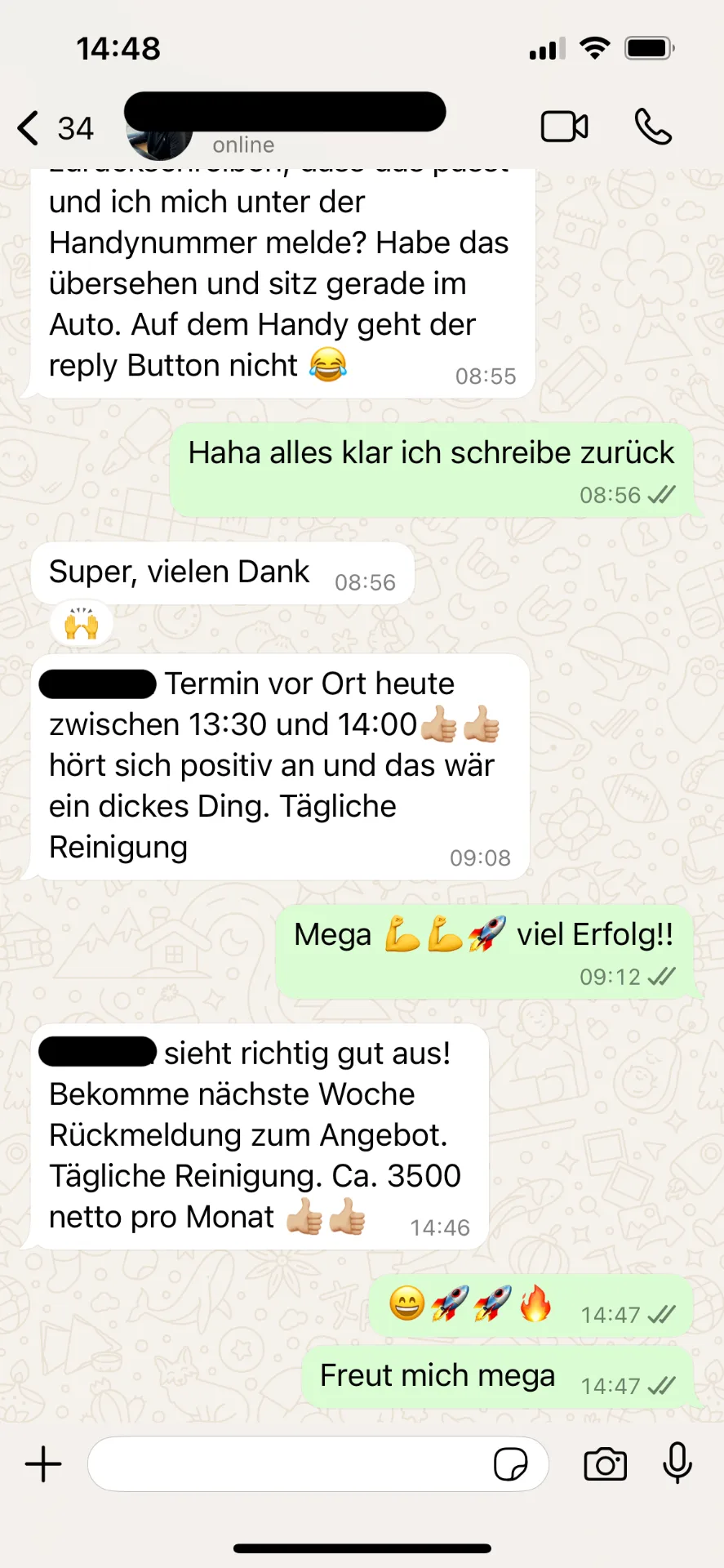 Echte Antwort eines Interessenten auf eine Kampagnen-E-Mail, Beispiel 4